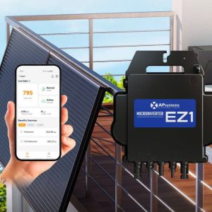 Biến tần vi mô EZ1D 1800W cho hệ điện mặt trời 4 tấm pin